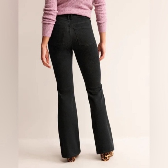 Boden Black High Rise Flare Jeans- 14 - Picture 4 of 9